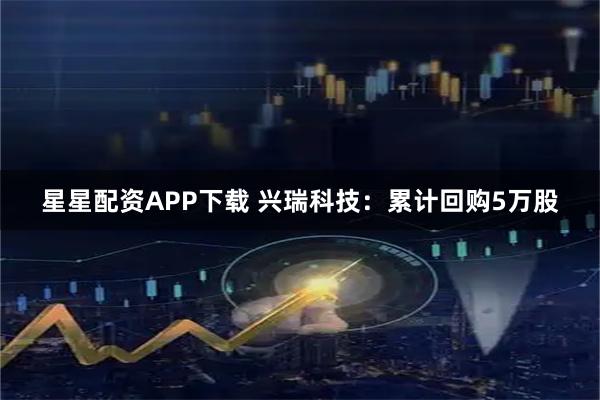 星星配资APP下载 兴瑞科技：累计回购5万股