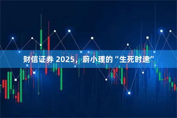 财信证券 2025，蔚小理的“生死时速”