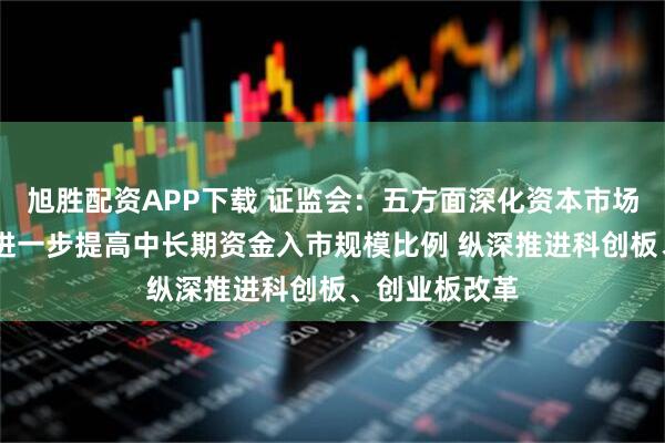 旭胜配资APP下载 证监会：五方面深化资本市场投融资改革 进一步提高中长期资金入市规模比例 纵深推进科创板、创业板改革
